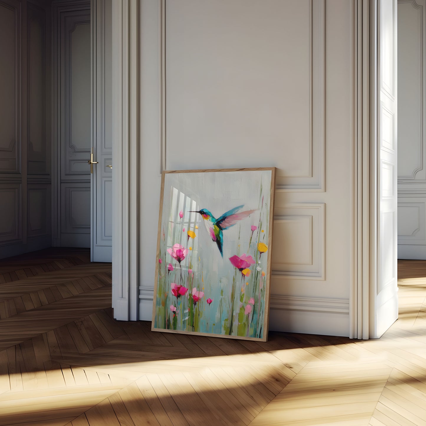 Dansende Kolibrie Tuin Poster