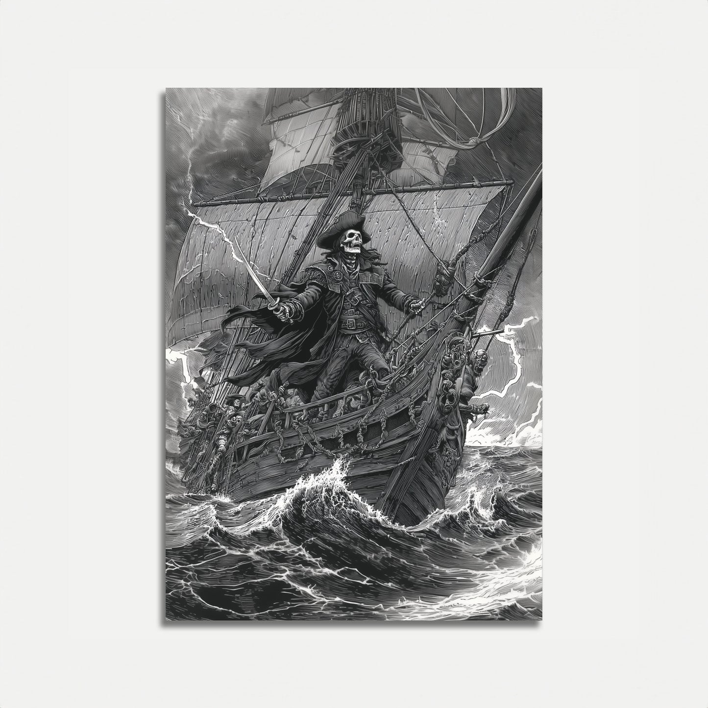 Plakát Kostnatého Pirátského Kapitána