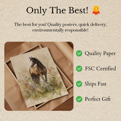 Meadow Spirit Horse Poster