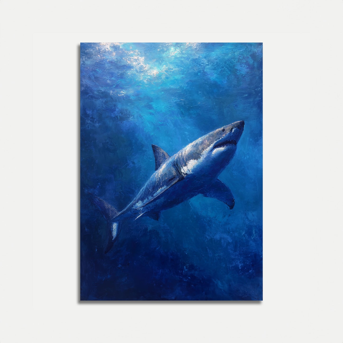 Great White Majesty Ocean Poster