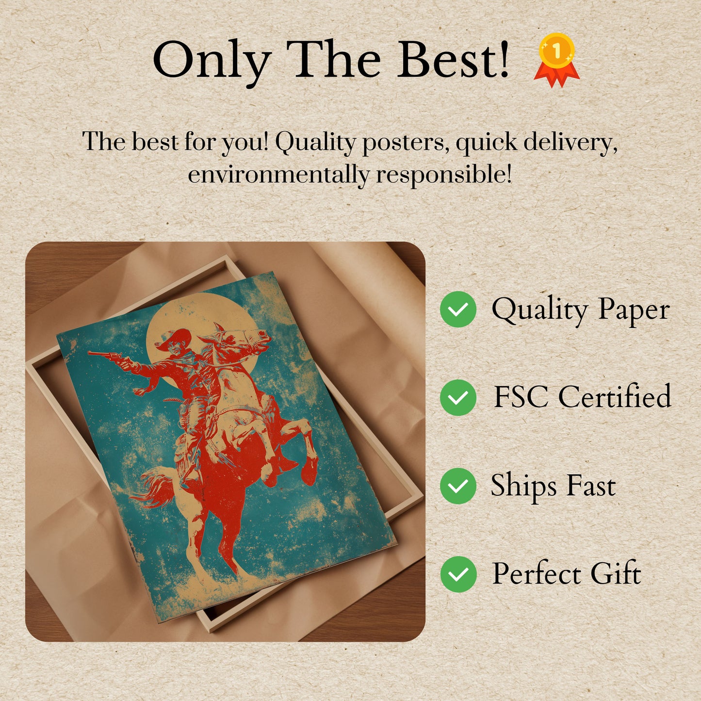 Wild West Gunslinger Poster