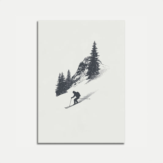 Bergski-Reise-Poster