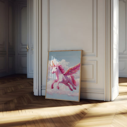 Poster dell'Unicorno Rosa Magico