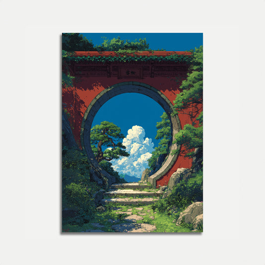 Ancient Garden Portal Poster