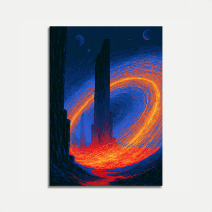 Cosmic Vortex Portal Poster