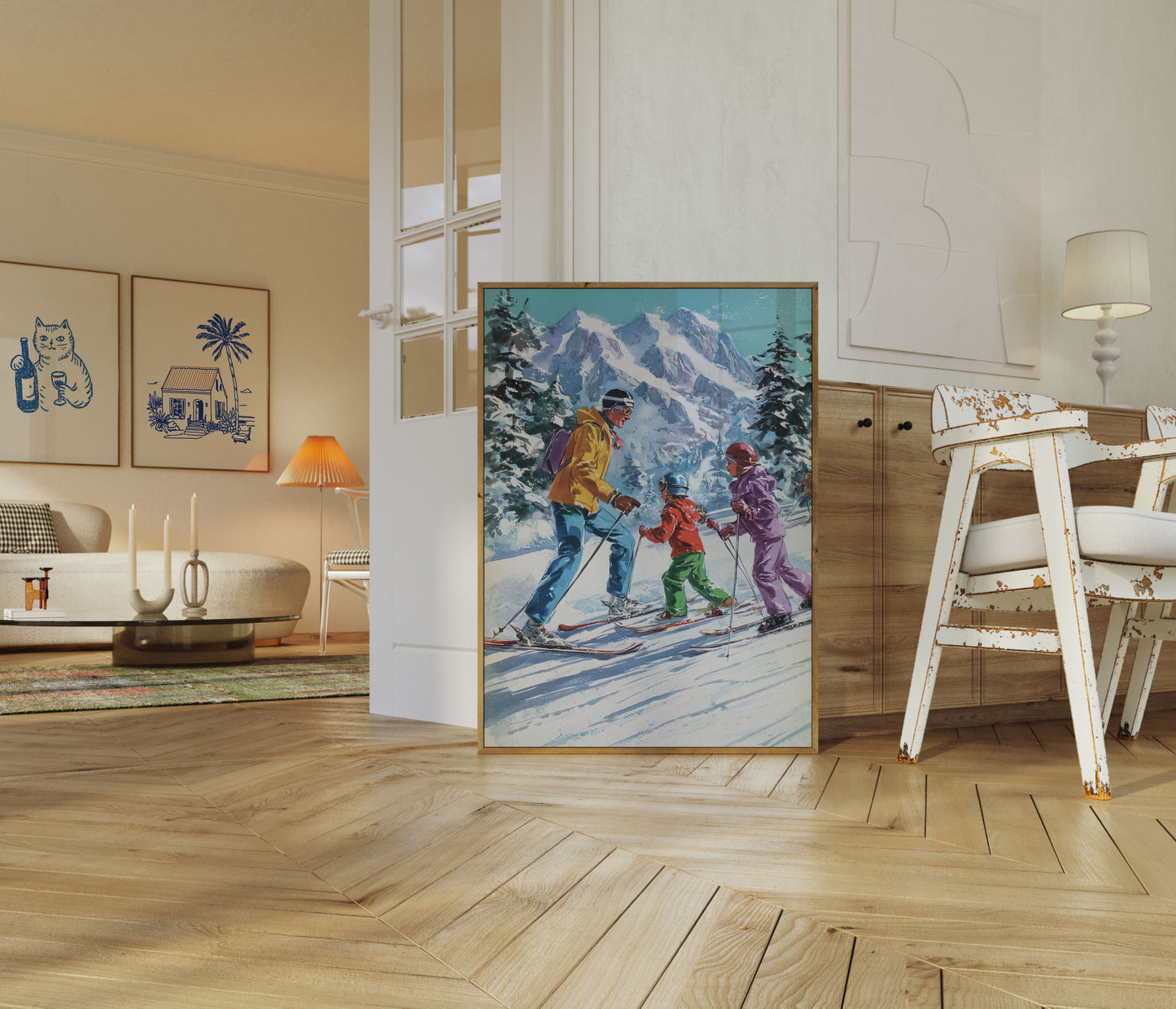 Bergski-Abenteuer-Poster
