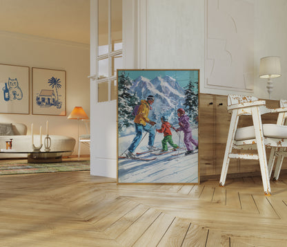 Bergski-Abenteuer-Poster