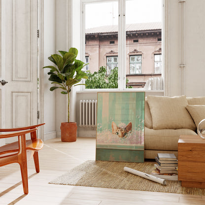 Bubbly Cat Bath Time Poster