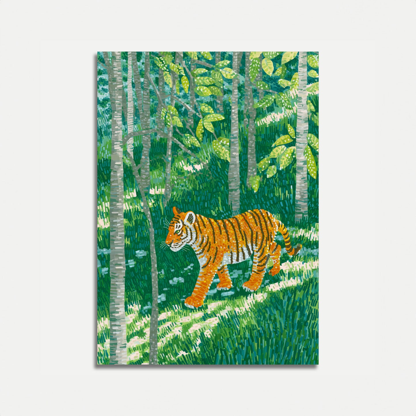 Emerald Forest Tiger Poster