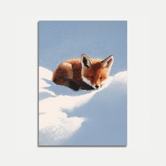 Volpe nella Neve Poster
