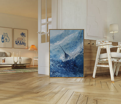 Affiche de Marlin Plongeant dans l'Océan