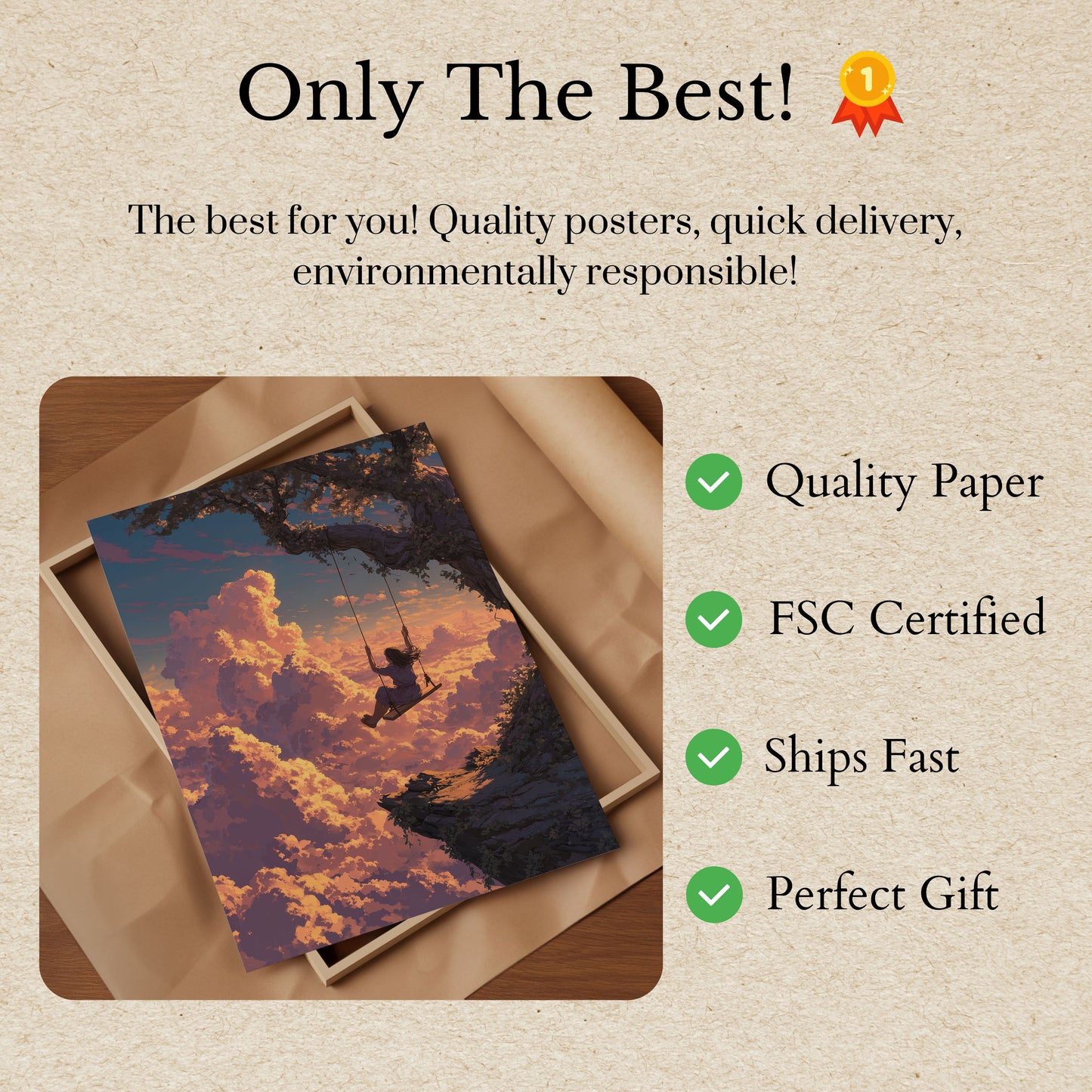 Dreaming Above the Clouds Poster