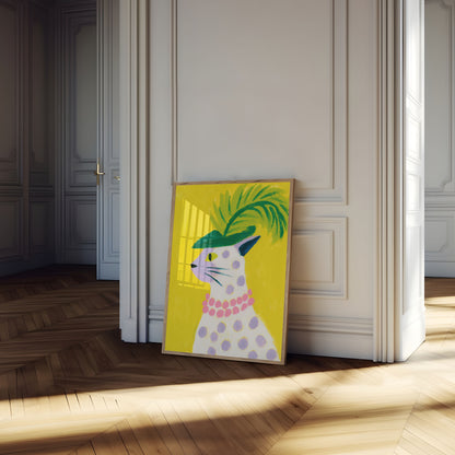 Stylish Llama Fashion Poster