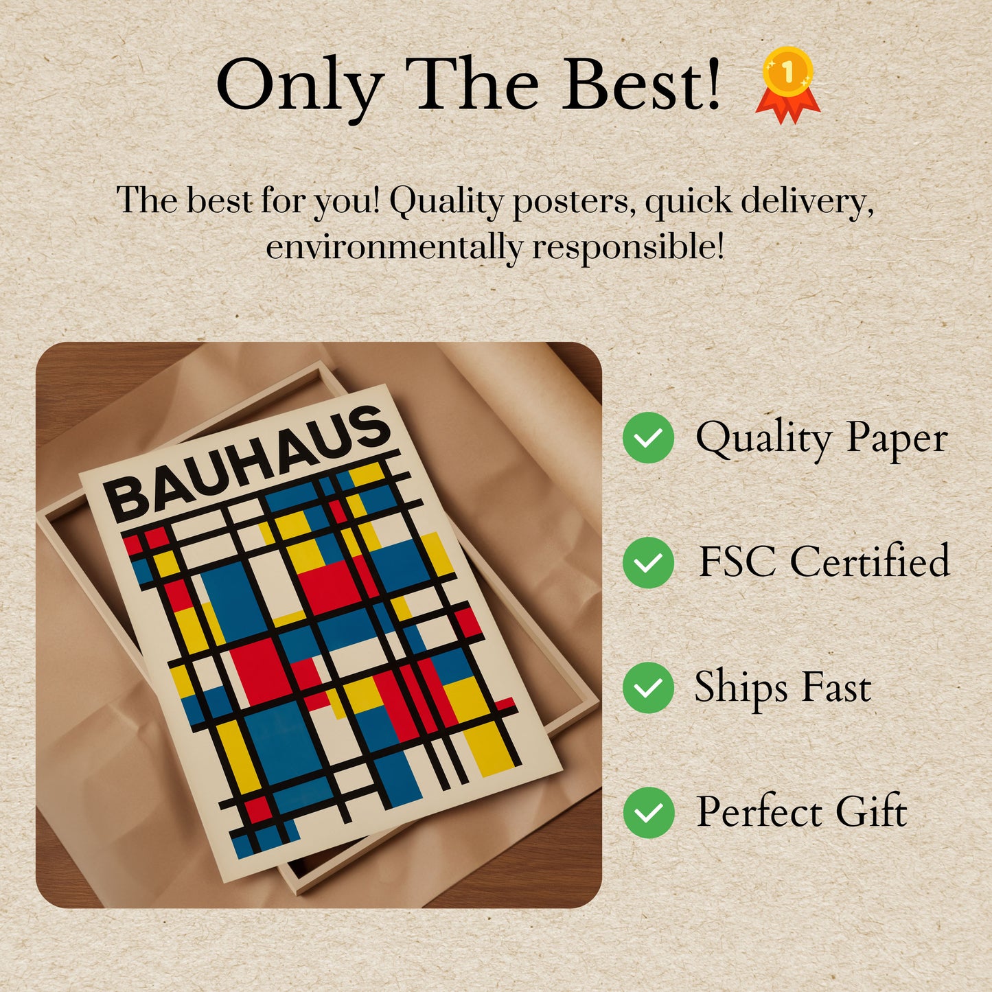 Bauhaus moderne geometrisk plakat