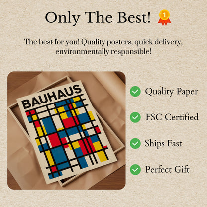 Bauhaus moderne geometrisk plakat