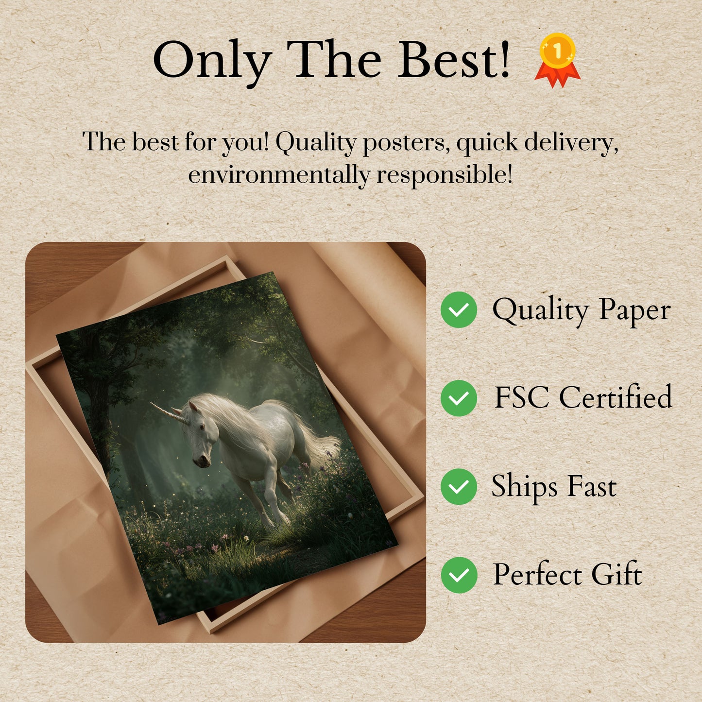 Poster della Foresta degli Unicorni Incantati