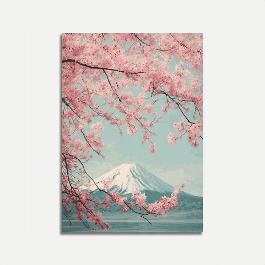 Affiche Fleurs de Cerisier du Mont Fuji