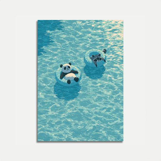 Pandabotten Zwemband Avontuur Poster