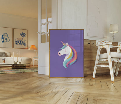 Poster Magico di Unicorno Arcobaleno