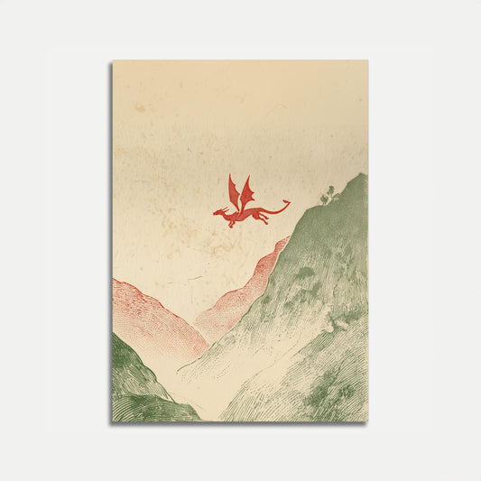 Scarlet Dragon Mountain Poster