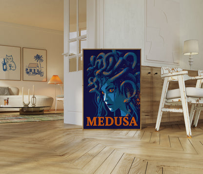 Medusa Mythological Portrait Poster