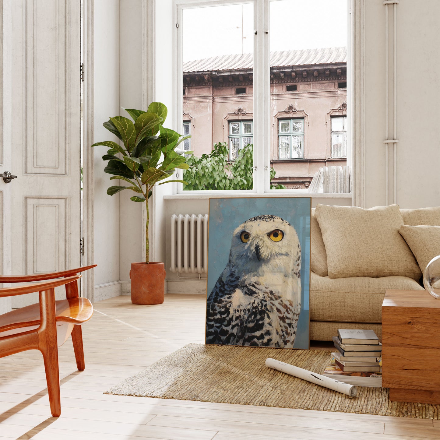 Majestic Snowy Owl Poster