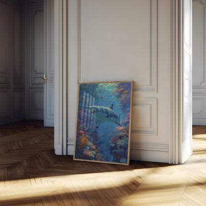 Ocean Predator Underwater Poster