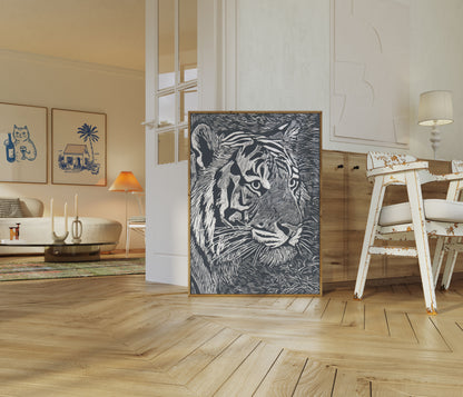 Wild Intensity Tiger Poster