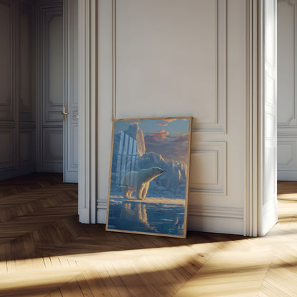 Póster del majestuoso desierto ártico