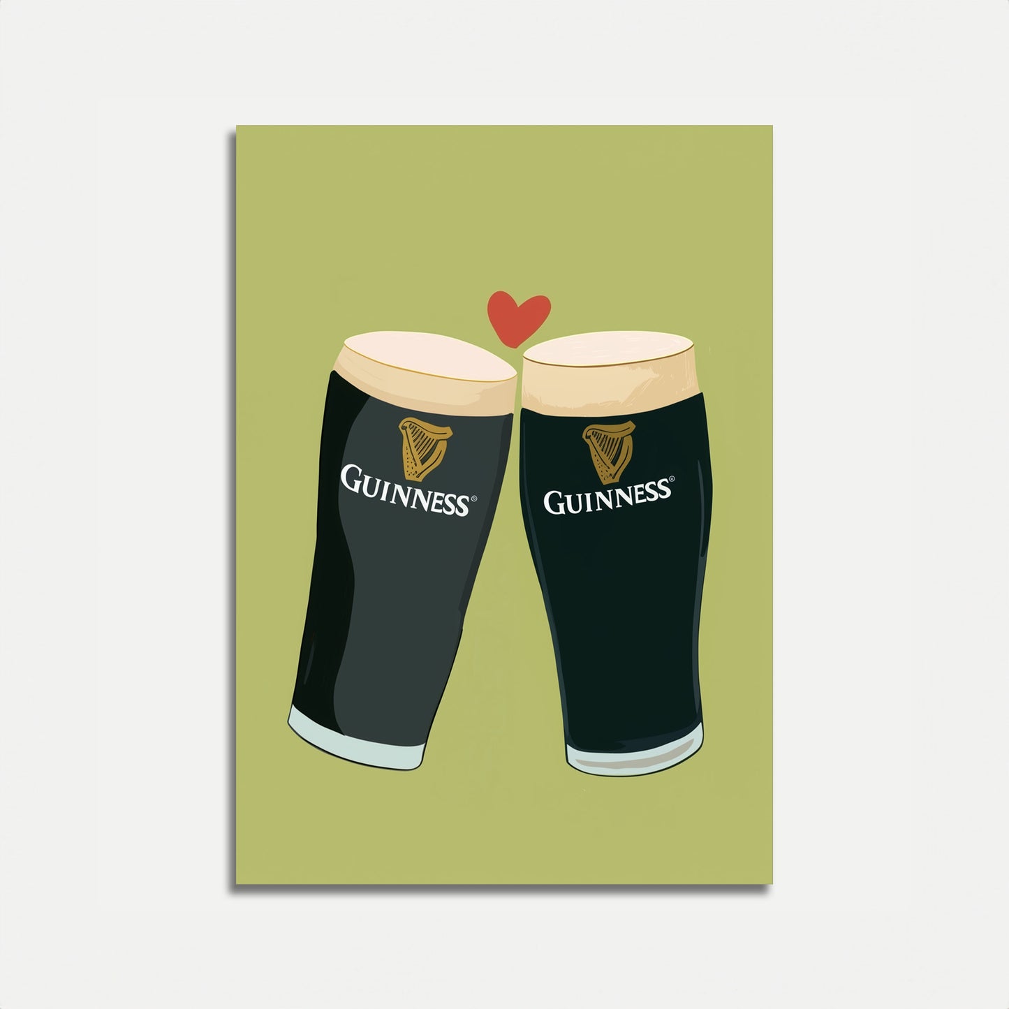Guinness Love Toast Poster