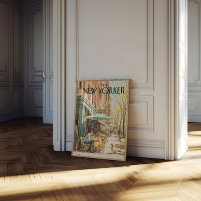 Autumn Cafe New York Poster