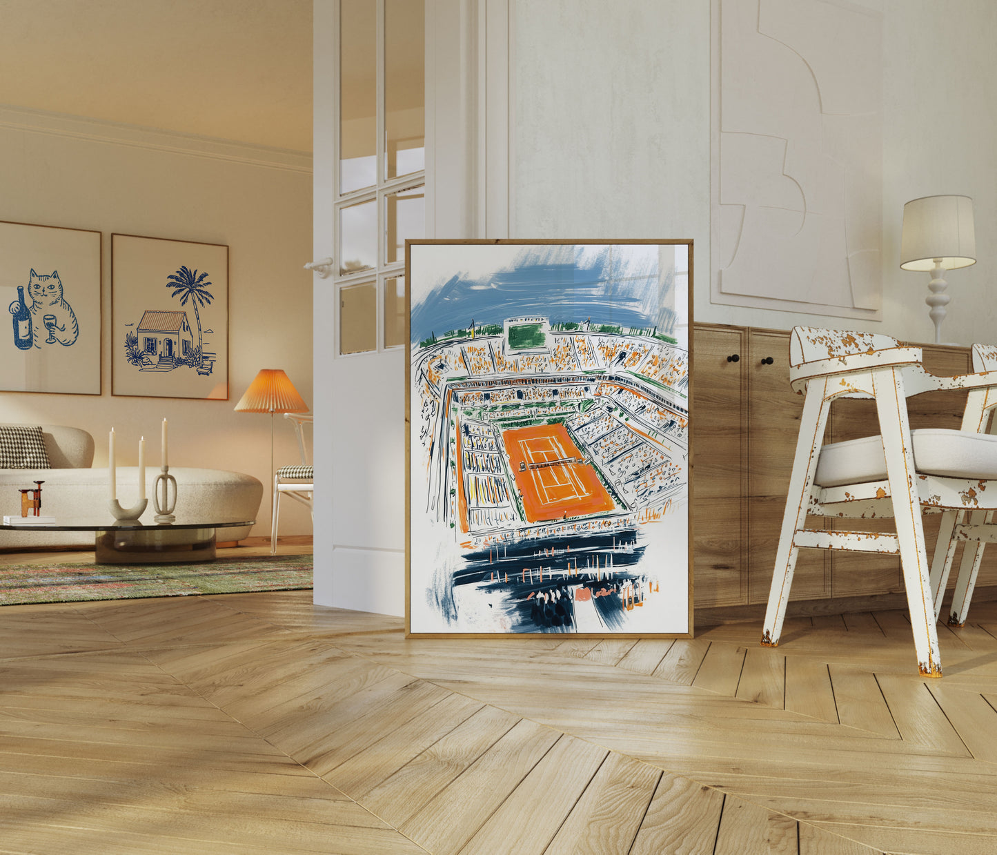 Wimbledon Center Court Sketch Poster