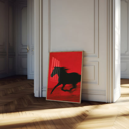 Galloping Horse in Motion Poster