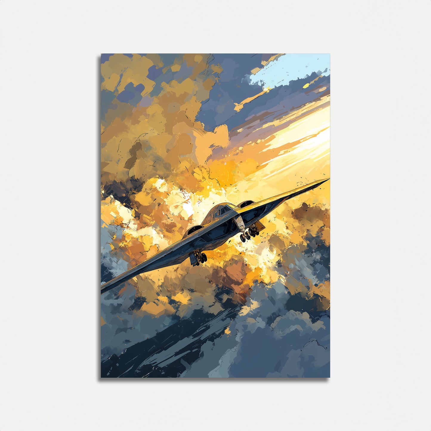 Aerial Fury Sunset Poster