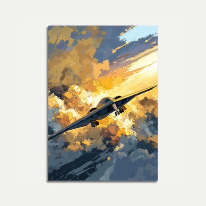 Aerial Fury Sunset Poster