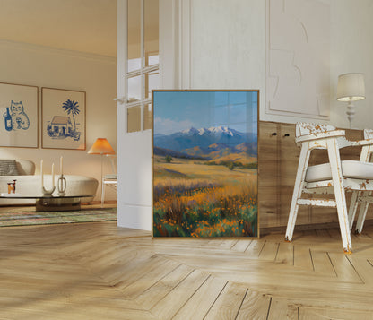 Mountain Meadow Wildflower Poster