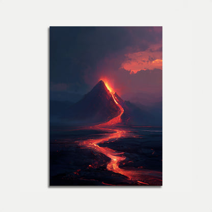 Volcanic Eruption Nature Poster