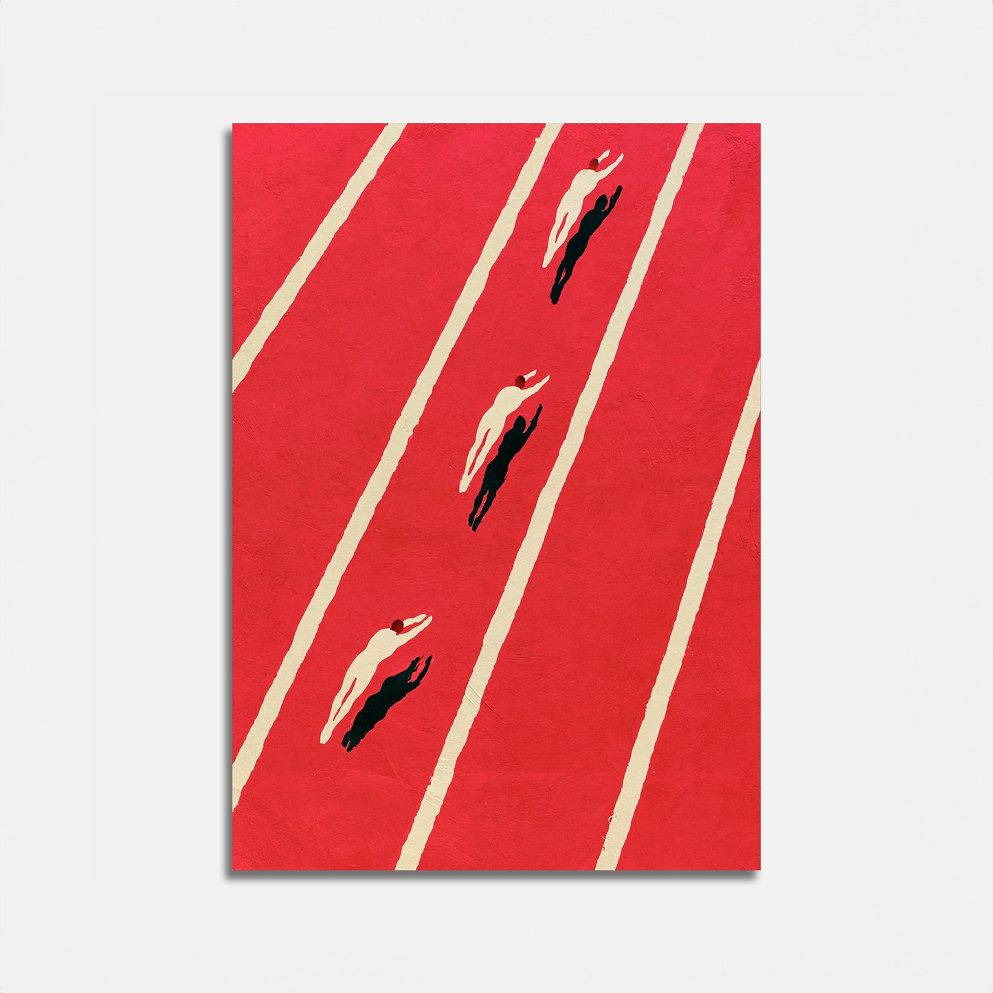 Wedstrijdzwemmers Race Poster