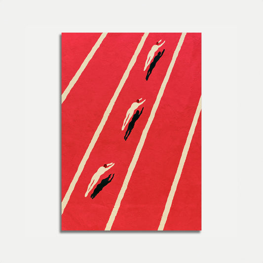 Wedstrijdzwemmers Race Poster