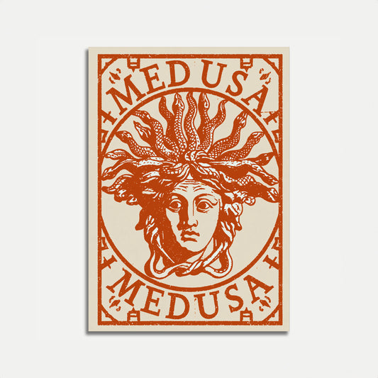 Medusa Mythological Portrait Poster