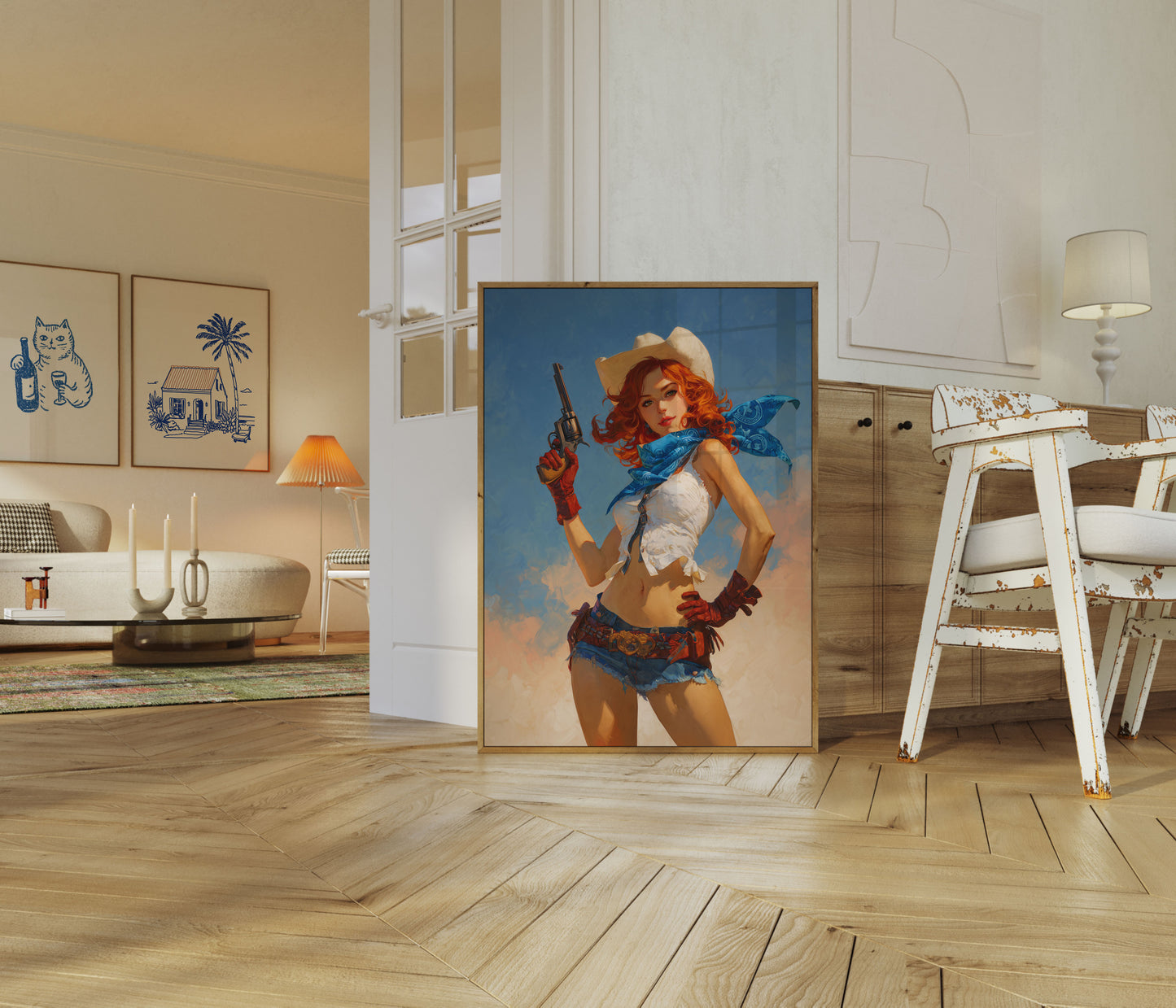Wilde Westen Cowgirl Poster