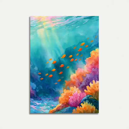 Underwater Coral Reef Fish Poster