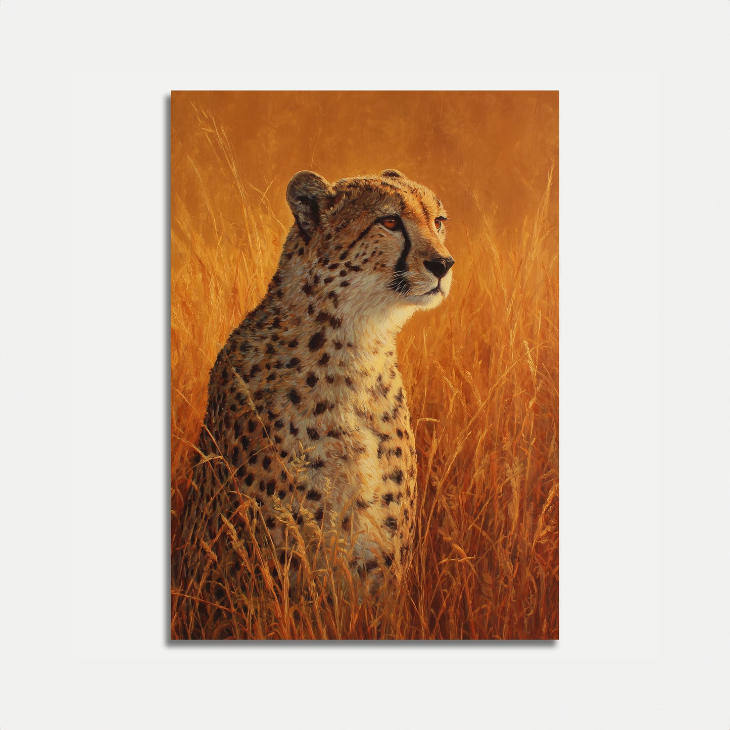 Golden Savanna Cheetah Poster
