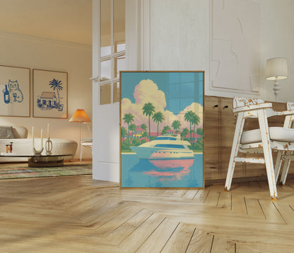 Luksusyacht Paradiset Plakat