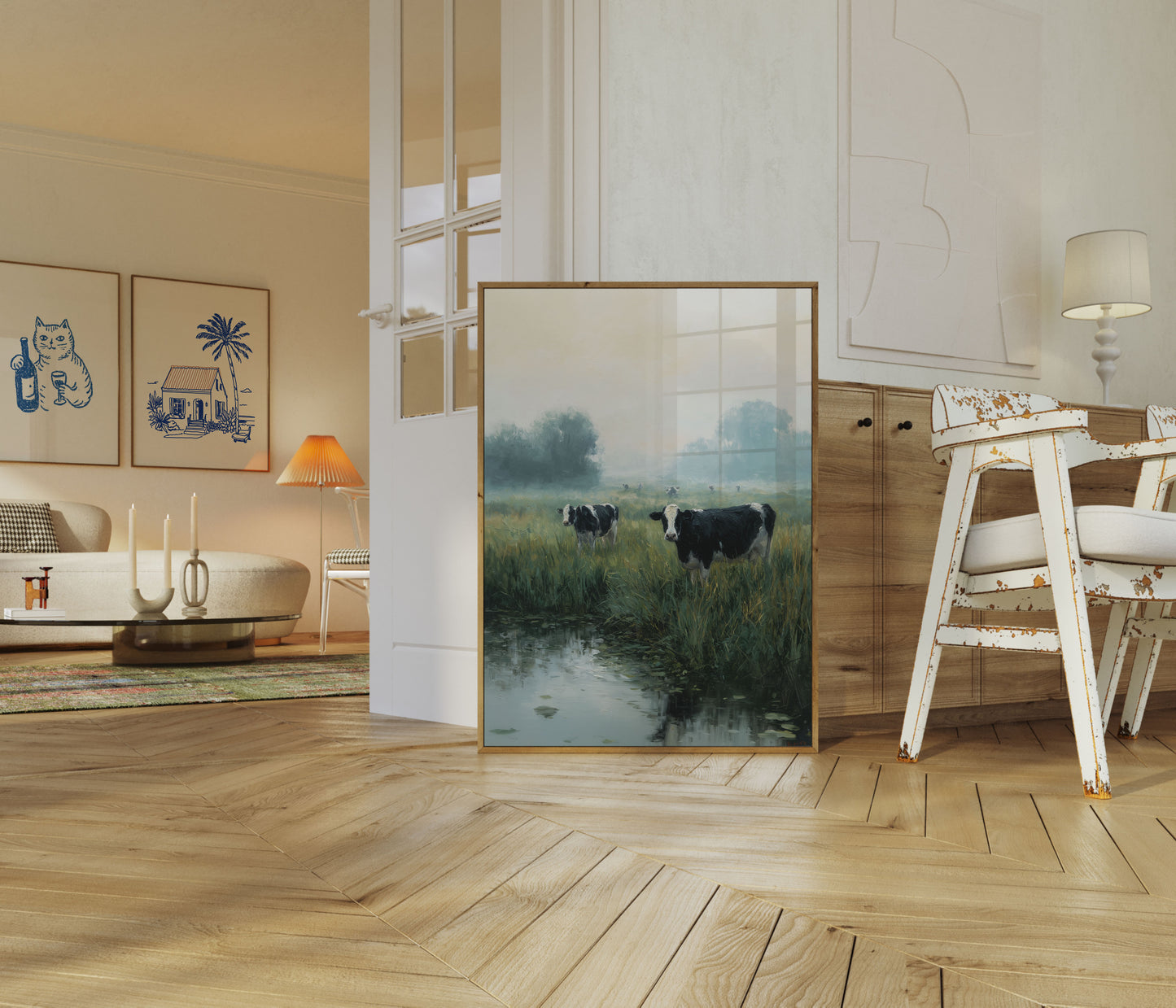 Poster di Mucche da Latte di Misty Meadow