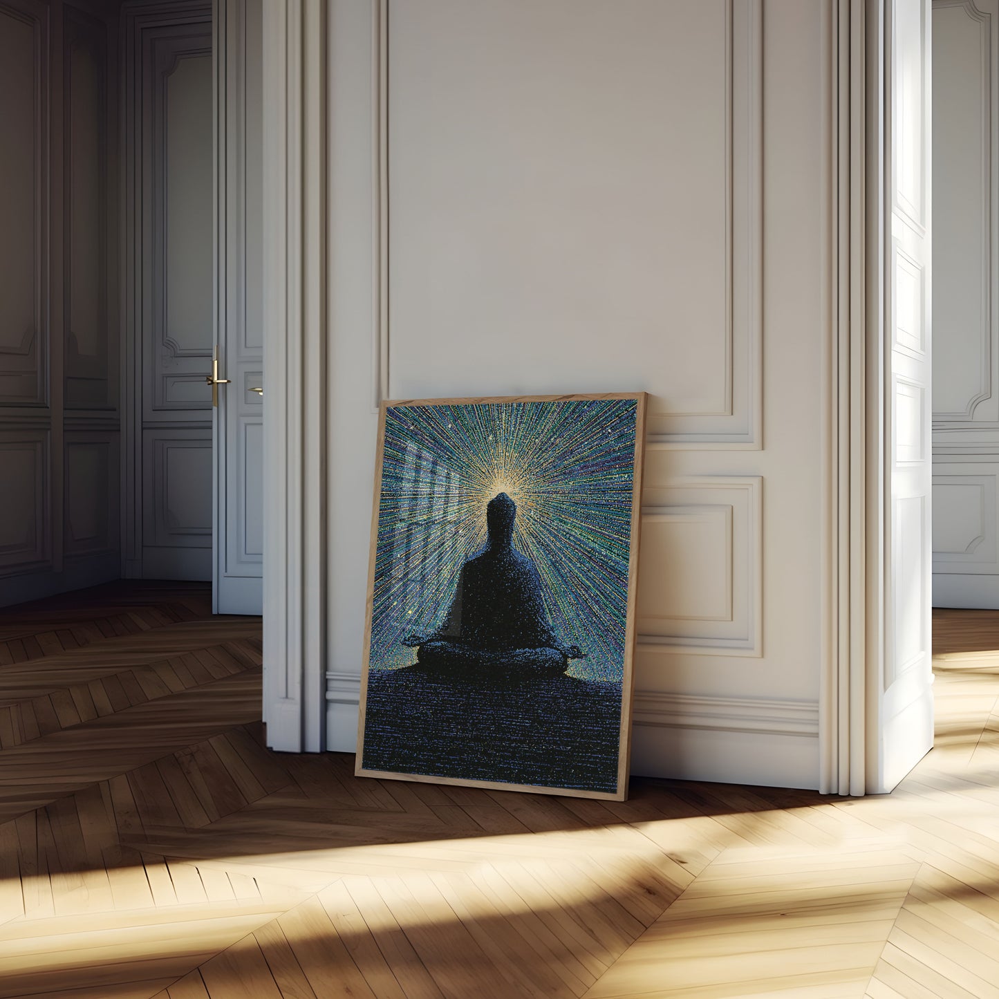 Meditation in Digital Light Poster