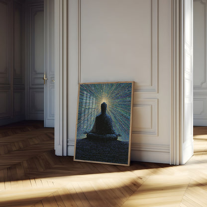 Meditation in Digital Light Poster
