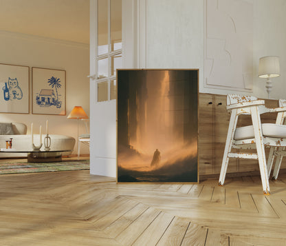 Guerriero nella Nebbia Dorata Poster
