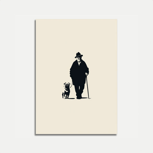 Affiche du vieil homme et du carlin