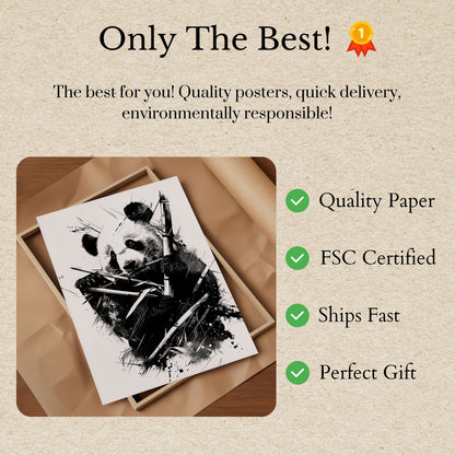 Panda Warrior Dynamic Poster